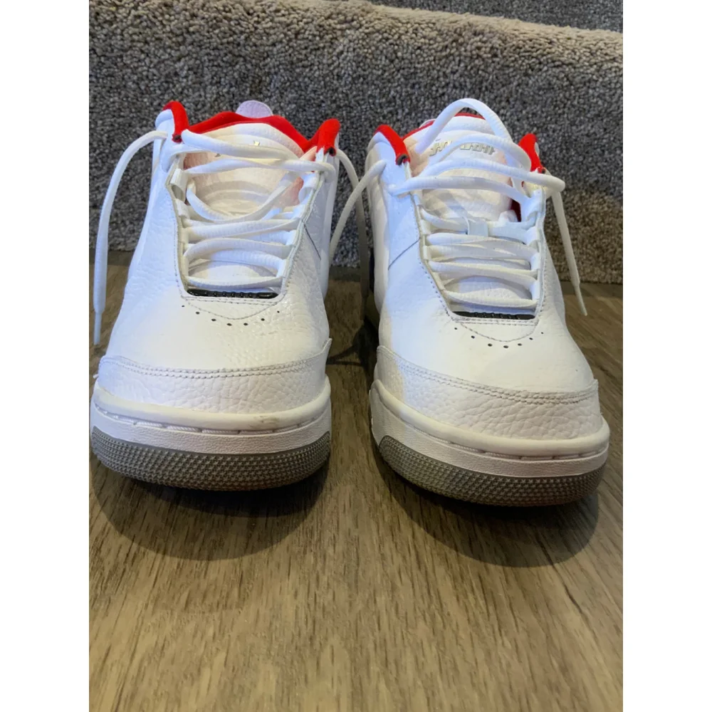 Men's Air Jordan Big Fund‎ Sneakers Size 8.5 White/Red/Black Classic Retro Urban
